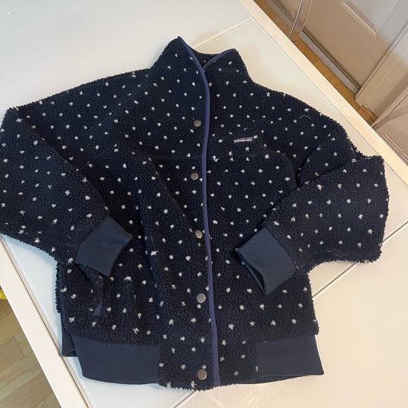 Patagonia Navy and White Teddy Jacket - Picture 2 of 7